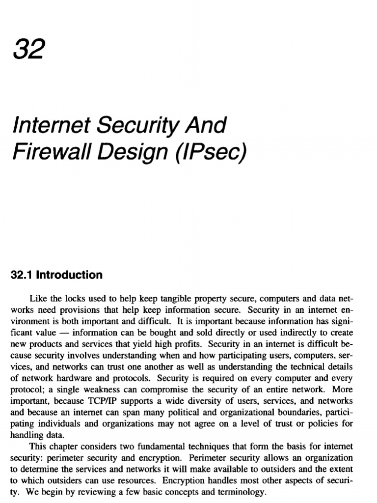 Internet Security and Firewall Design | PDF | Firewall (Computing ...