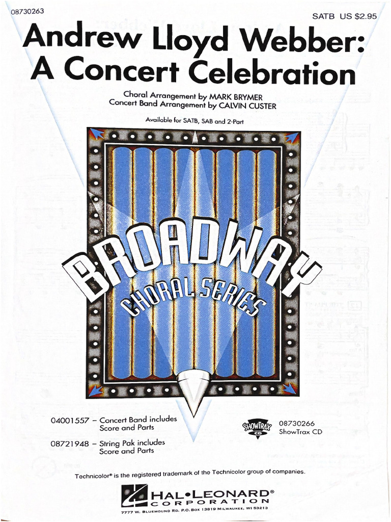 Andrew Lloyd Webber - A Concert Celebration - 06062023 - 10-52 | PDF