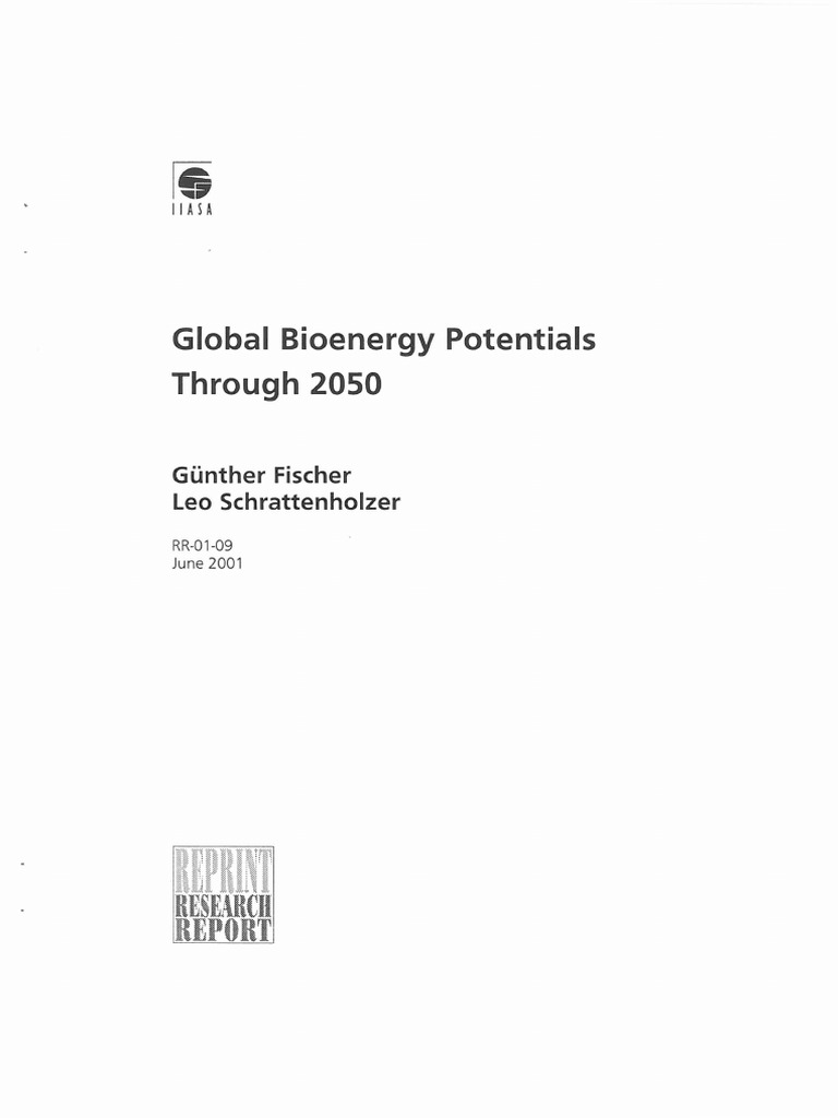 Bioenergy Potential Through 2050 | PDF | Bioenergy | Power Resources