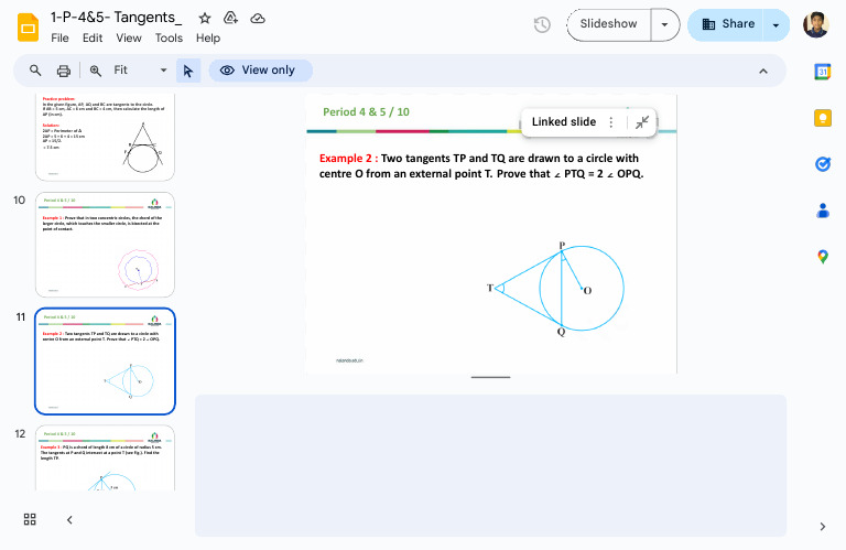 Tangent Problems and Solutions in Geometry | PDF