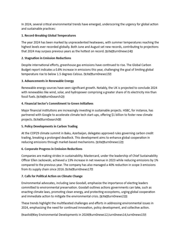 In 2024 | PDF | Climate Change Mitigation | Renewable Energy