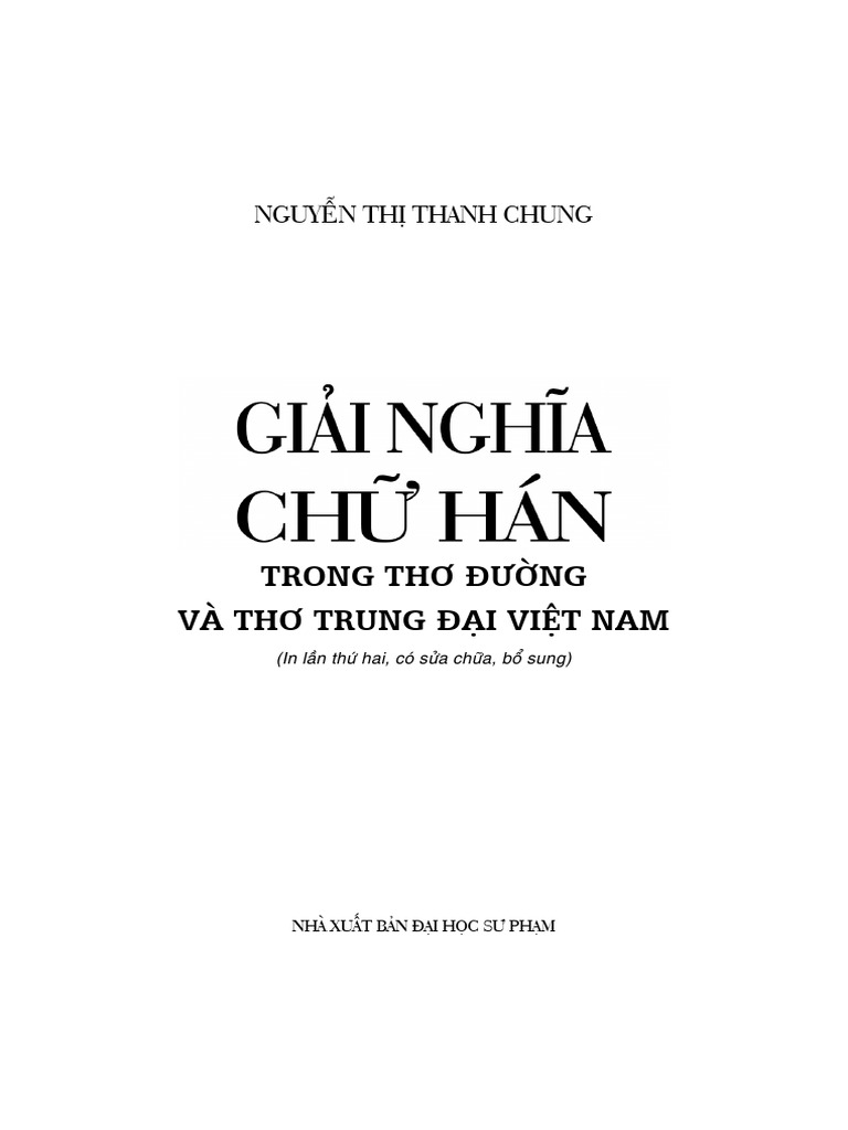 Trong TH NG Và TH Trung IVI T Nam: Nguy NTH Thanh Chung | PDF