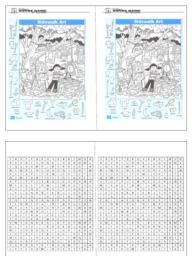Find Objects - Cats (+wordsearch) | PDF