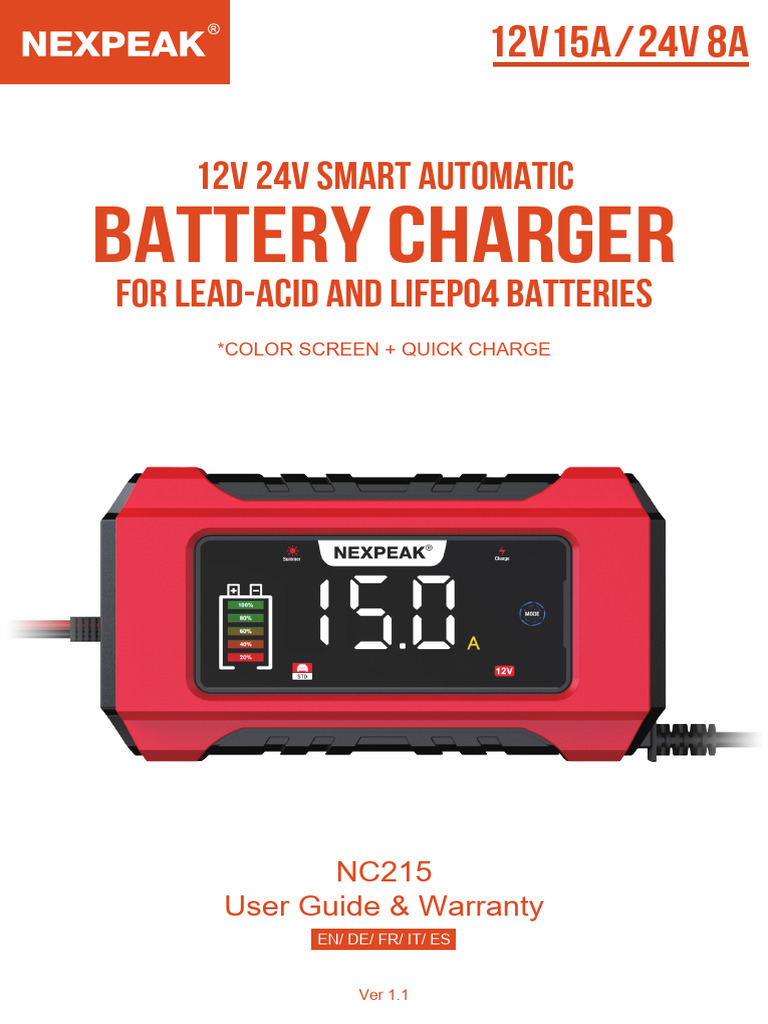 Smart Battery Charger User Guide | PDF | Battery Charger | Electricity