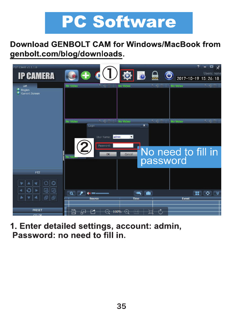 3-GENBOLT CAM PC Software Setting | PDF