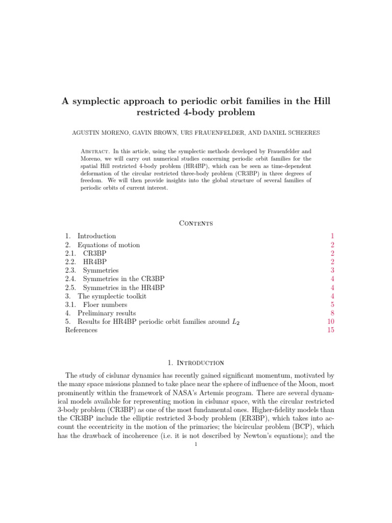 Abstract AAS AIAA-2 | PDF | Mathematics | Geometry