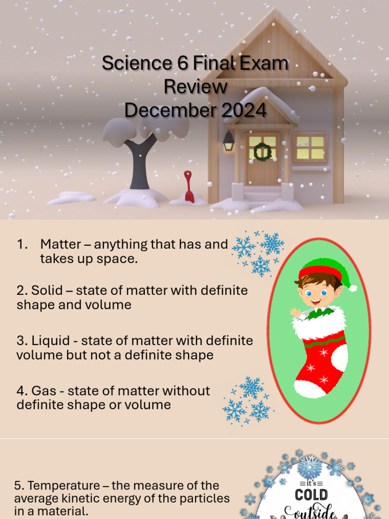 Science 6 Matter Concepts Review | PDF | Gases | Chemistry