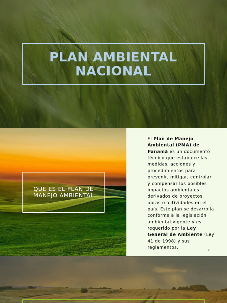Plan de Manejo Ambiental en Panamá | PDF | Entorno natural | Residuos