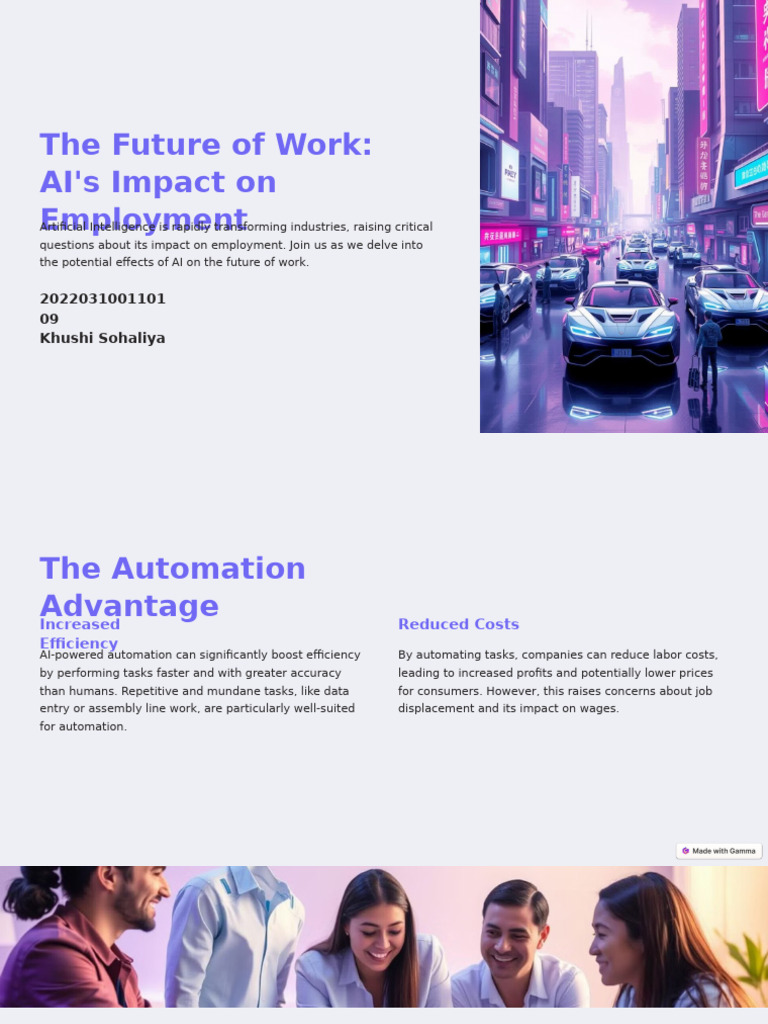 The Future of Work AIs Impact On Employment | PDF | Artificial ...