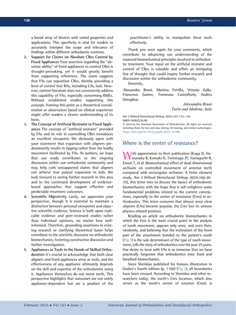 Where Is The Center of Resistance - Ymod | PDF | Orthodontics ...