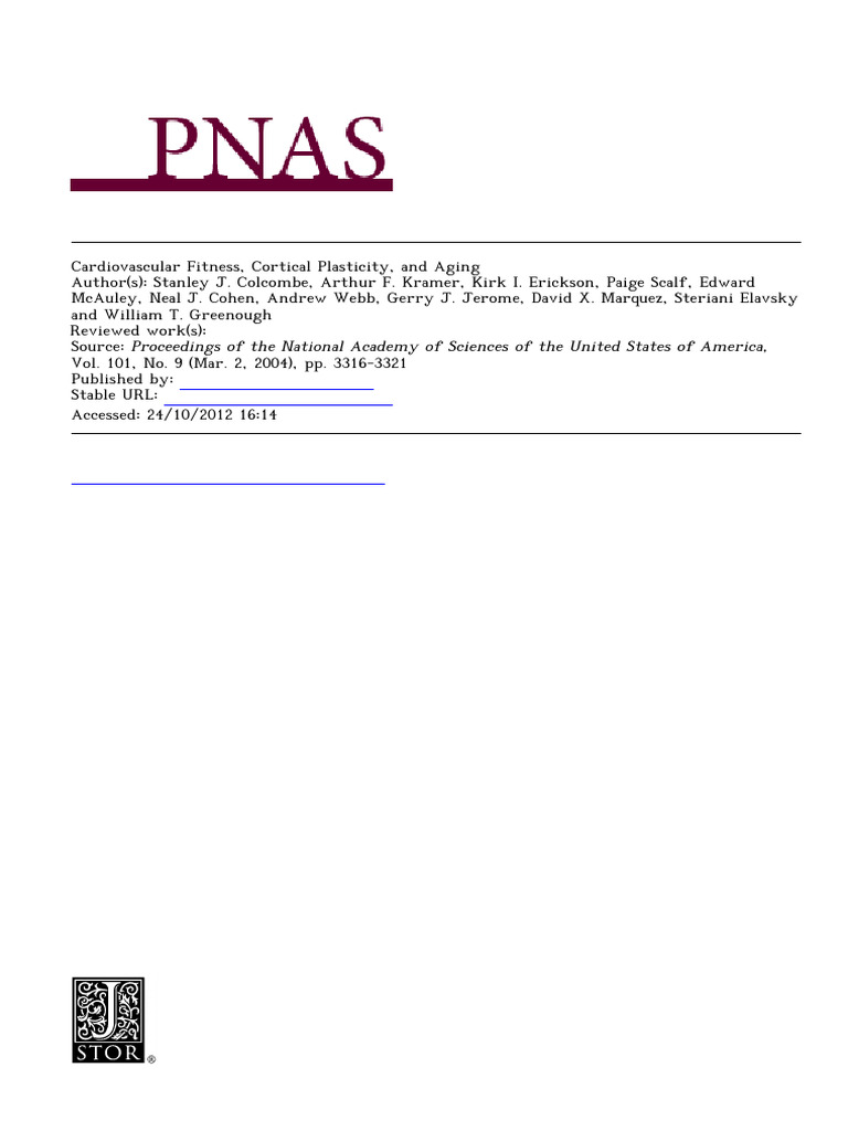 Colcombe Neuropsychology of Healthy Aging Full Paper | PDF | Cerebral ...