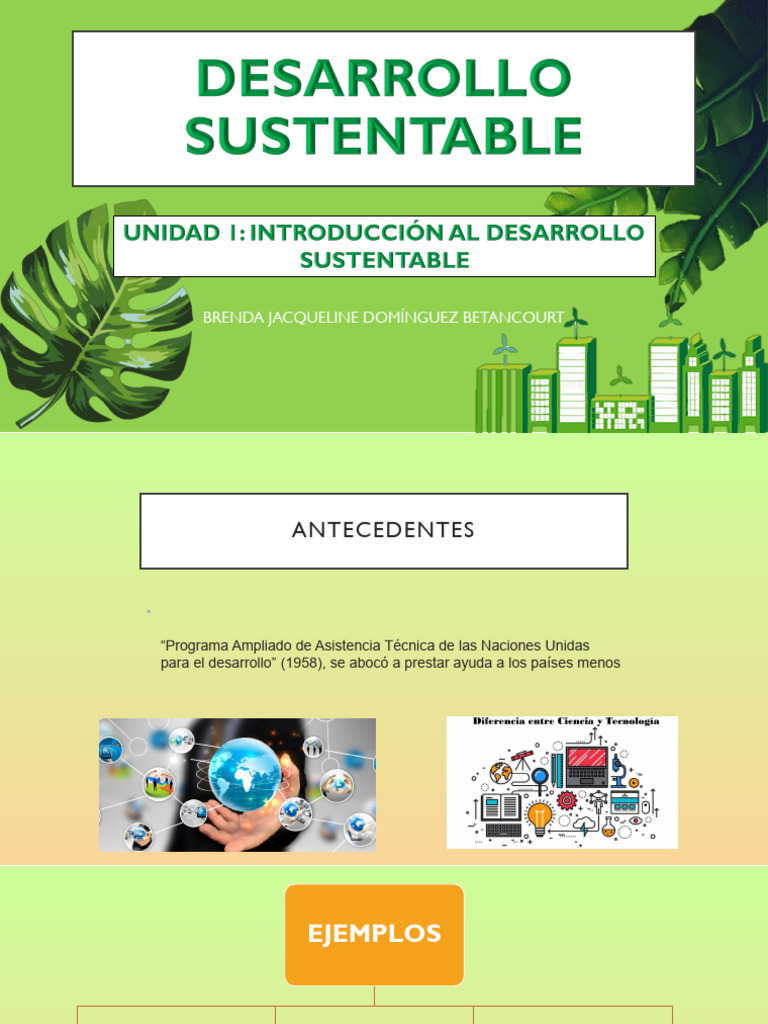 Unidad 1 de Desarrollo Sustentable | PDF | Sustentabilidad | Desarrollo ...