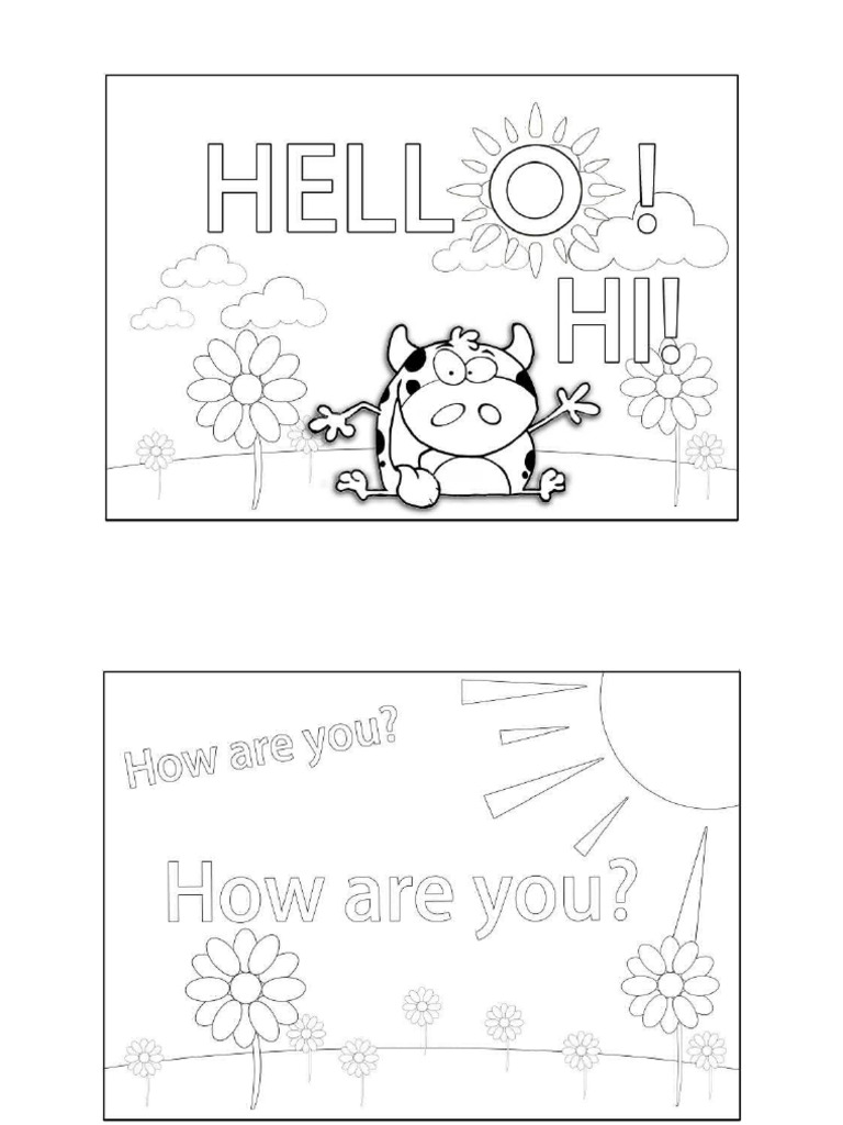 GREETINGS COLOURING | PDF