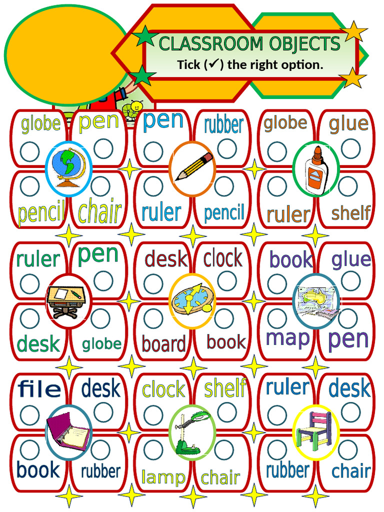 Classroom Objects 14 | PDF