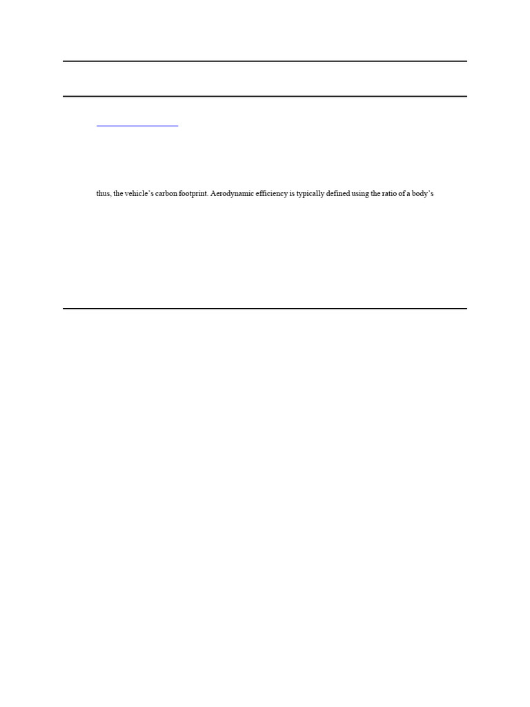 Aerodynamic Evaluation of Passenger Vehicles | PDF | Drag (Physics ...
