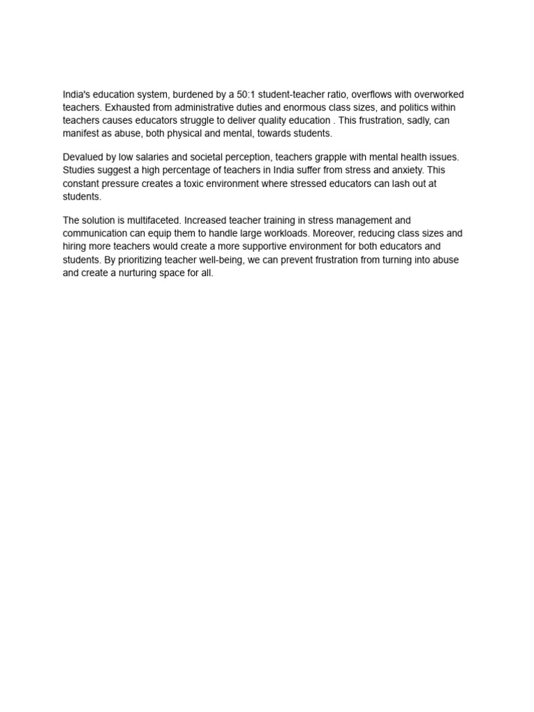 Challenges in India's Education System | PDF