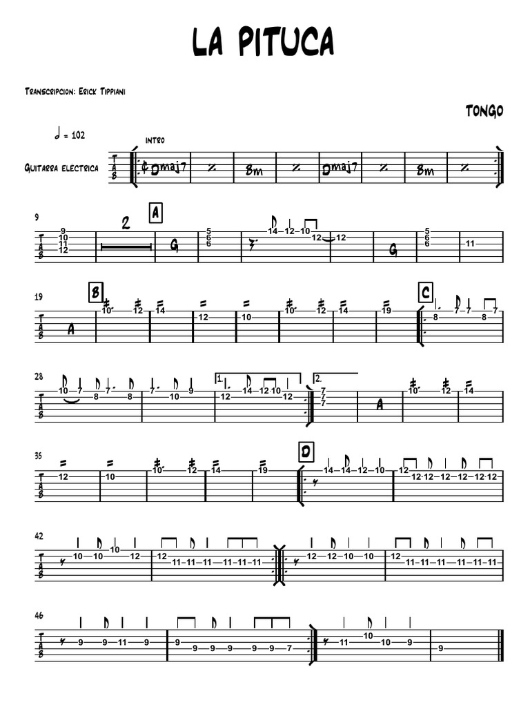 TONGO - La Pituca - Partitura Completa | PDF