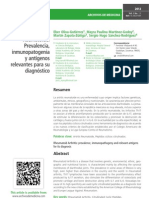 Artritis Reumatoide: Prevalencia, Inmunopatogenia y Antígenos Relevantes para Su Diagnóstico