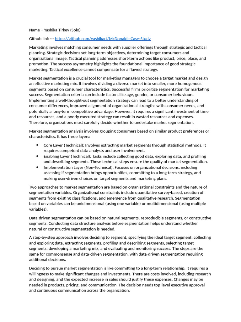 Market_segment | PDF | Market Segmentation | Cluster Analysis