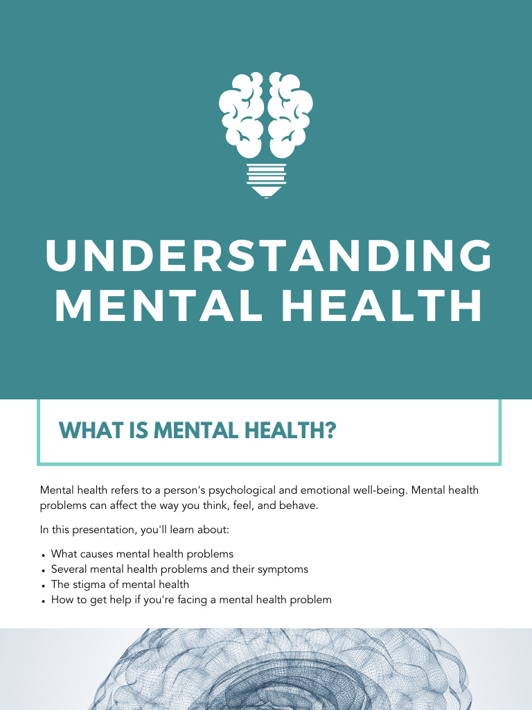 Understanding Mental Health | PDF | Mental Disorder | Major Depressive ...