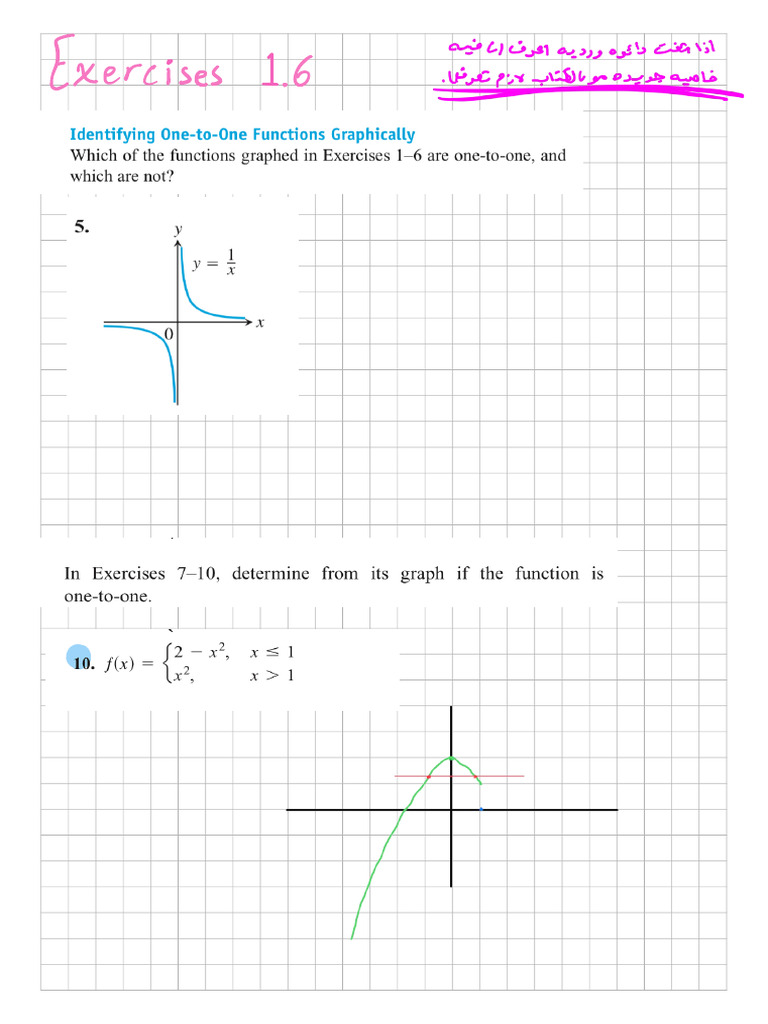 Calc Exercises 1.6 | PDF