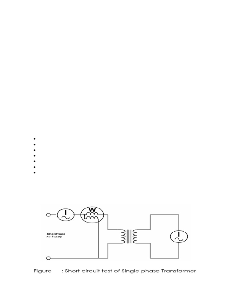 Transformer Short Circuit Test Guide | PDF