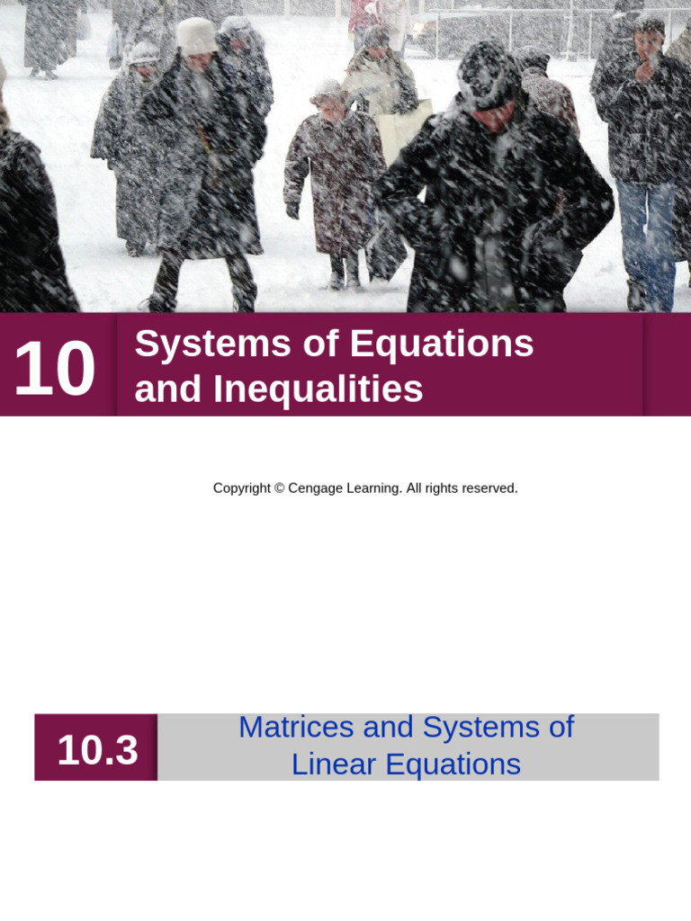 Matrix Types from Linear Systems | PDF | Matrix (Mathematics) | System ...