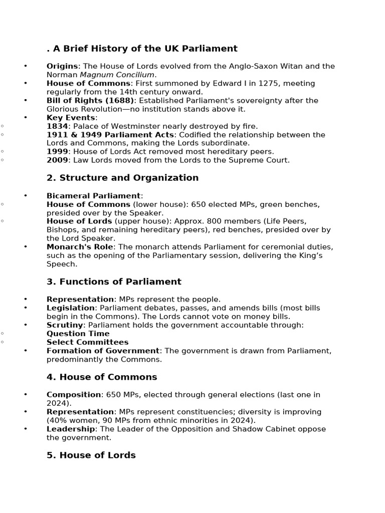 Cours 2 Copie | PDF | House Of Lords | House Of Commons Of The United ...