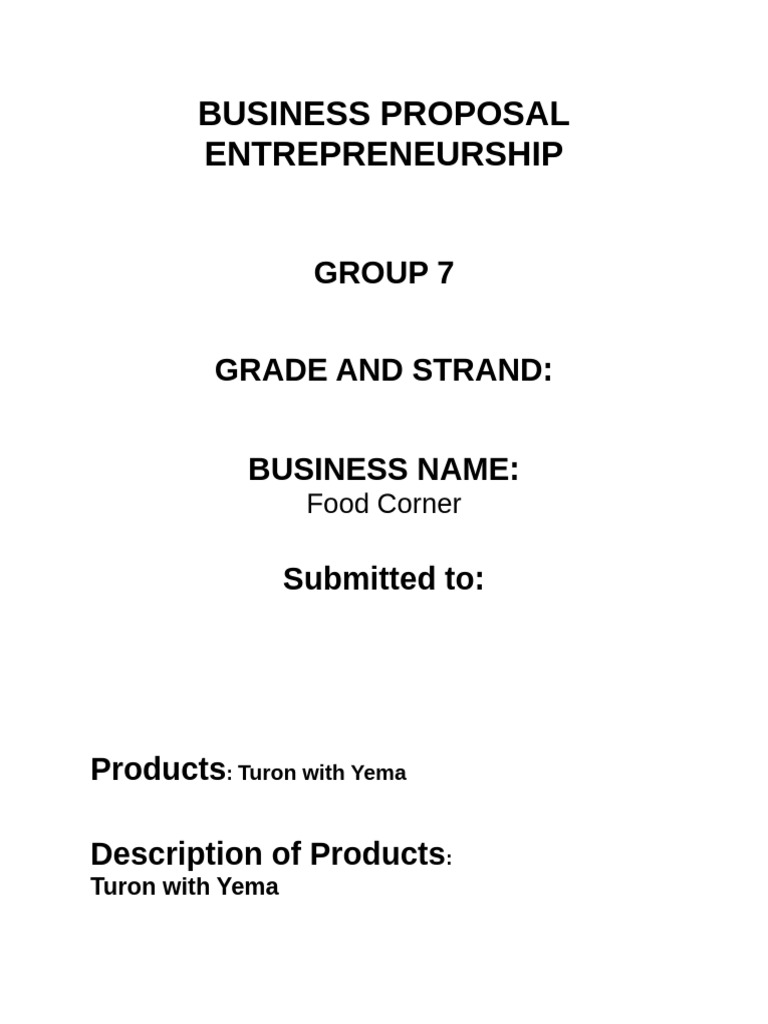 New Business Proposal | PDF