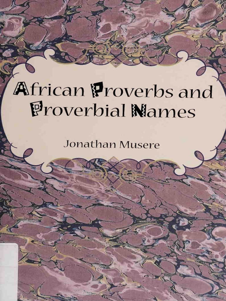 Ganda Proverbs and Names Explained | PDF