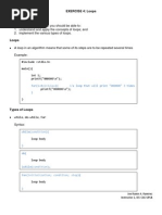 EXERCISE 4: Loops Objectives: #Include Main (Int I Printf ("NNOOOO/n")