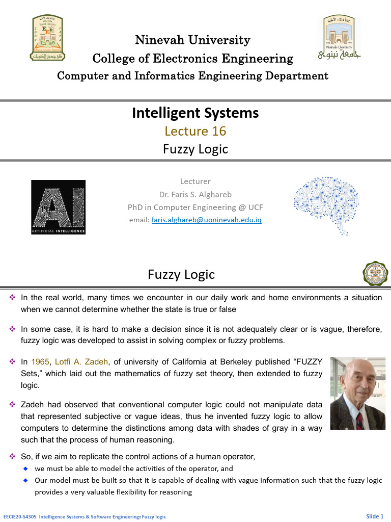 Lec16 (Is) | PDF | Fuzzy Logic | Applied Mathematics