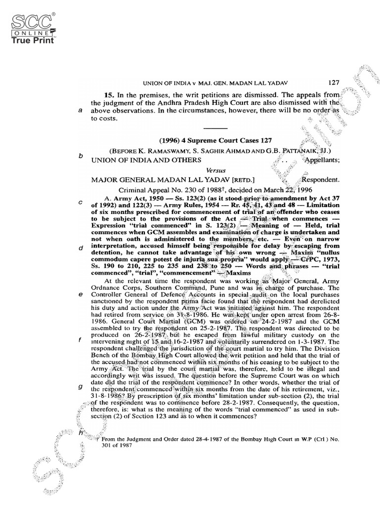 Modak Judgment Analysis (2008) SCC 1 | PDF | Supreme Court Of The ...