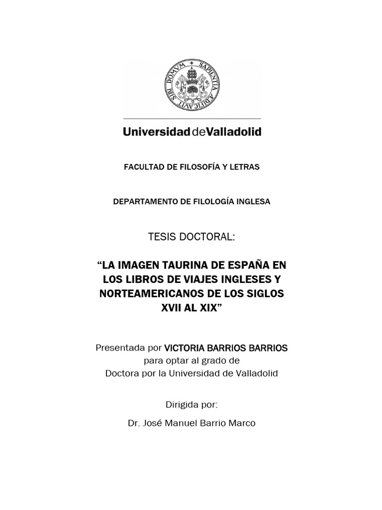 Tesis934 160406 | PDF | Toreo | Cebo (deporte de sangre)