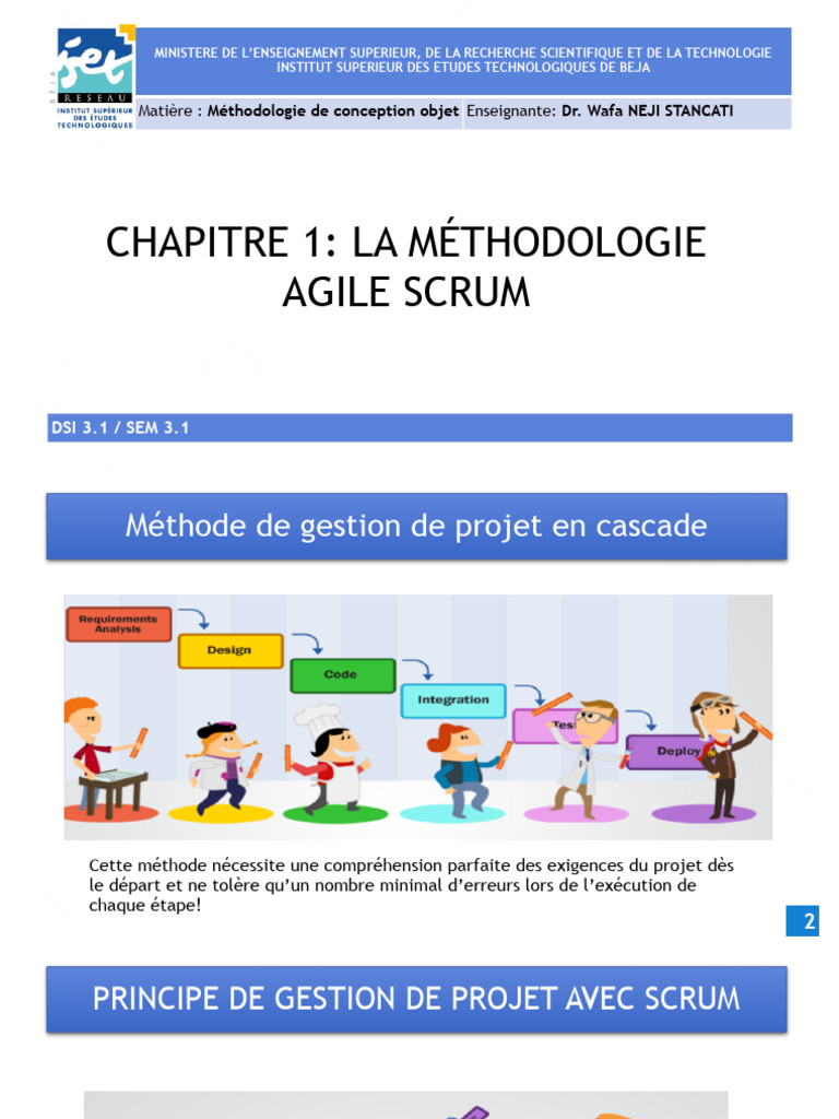Méthodologie Agile Scrum en Gestion de Projet | PDF | Scrum ...