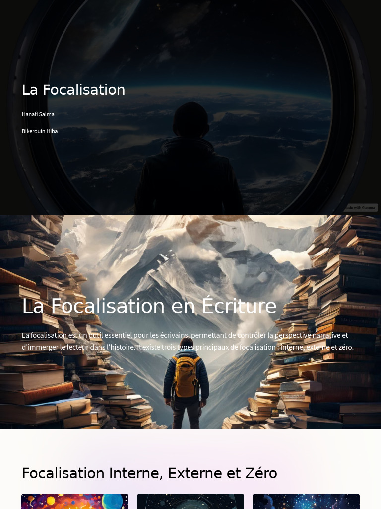 Types de Focalisation en Narration | PDF