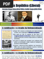 Quarta República: Brasil 1946-1964 e Transformações | PDF | Brasil ...