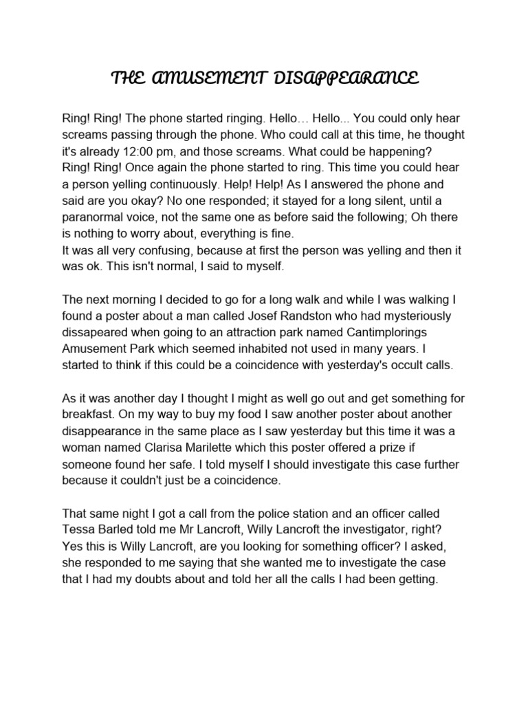 Gothic story pdf