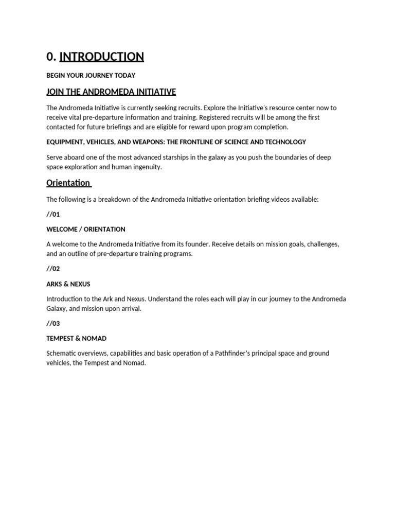 Join the Andromeda Initiative Today | PDF | Artificial Intelligence ...