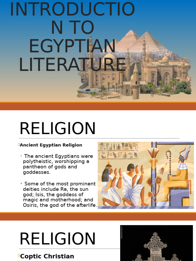 Introduction To Egyptian Literature | PDF | Ancient Egypt | Deities