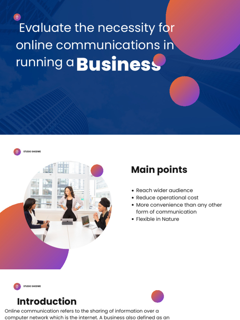 Importance of Online Communication in Business | PDF | Communication ...