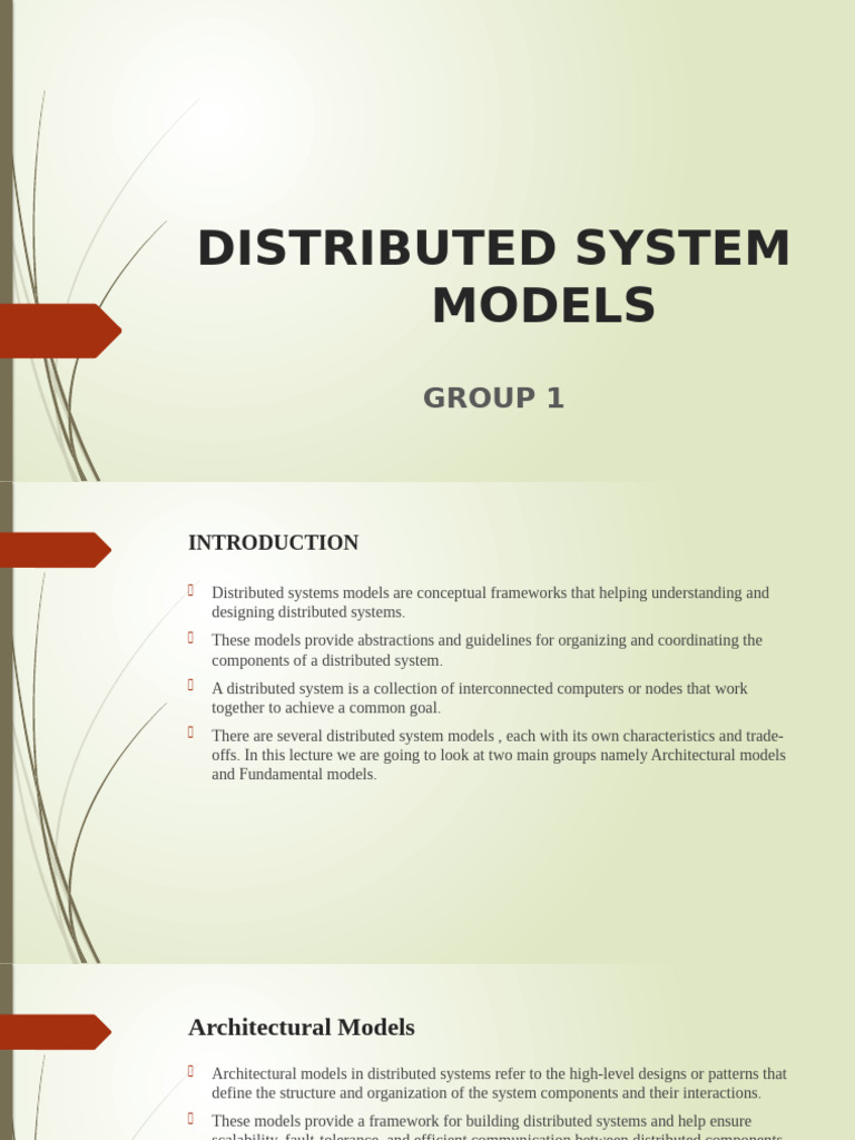 DISTRIBUTED_SYSTEM__MODELS | PDF | Peer To Peer | Client–Server Model