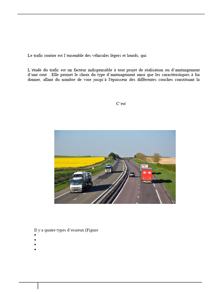 Étude du Trafic Routier et Poids Lourds | PDF | Transport terrestre ...