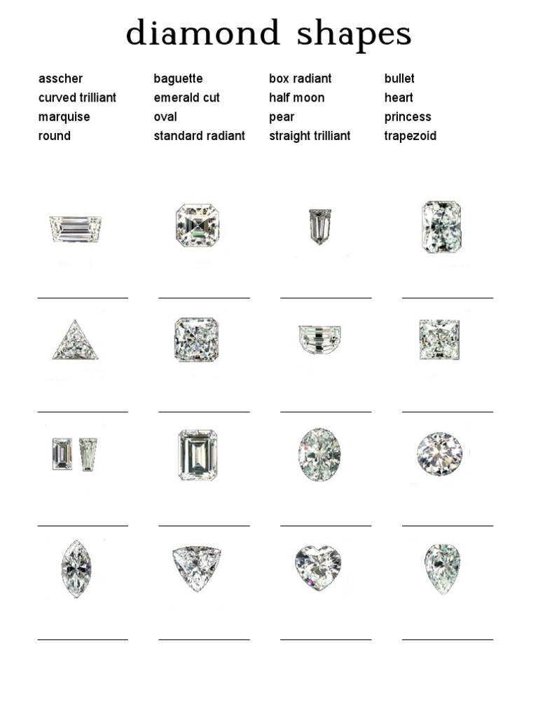 Types of Diamond Shapes in Geometry | PDF | Elementary Geometry | Tools