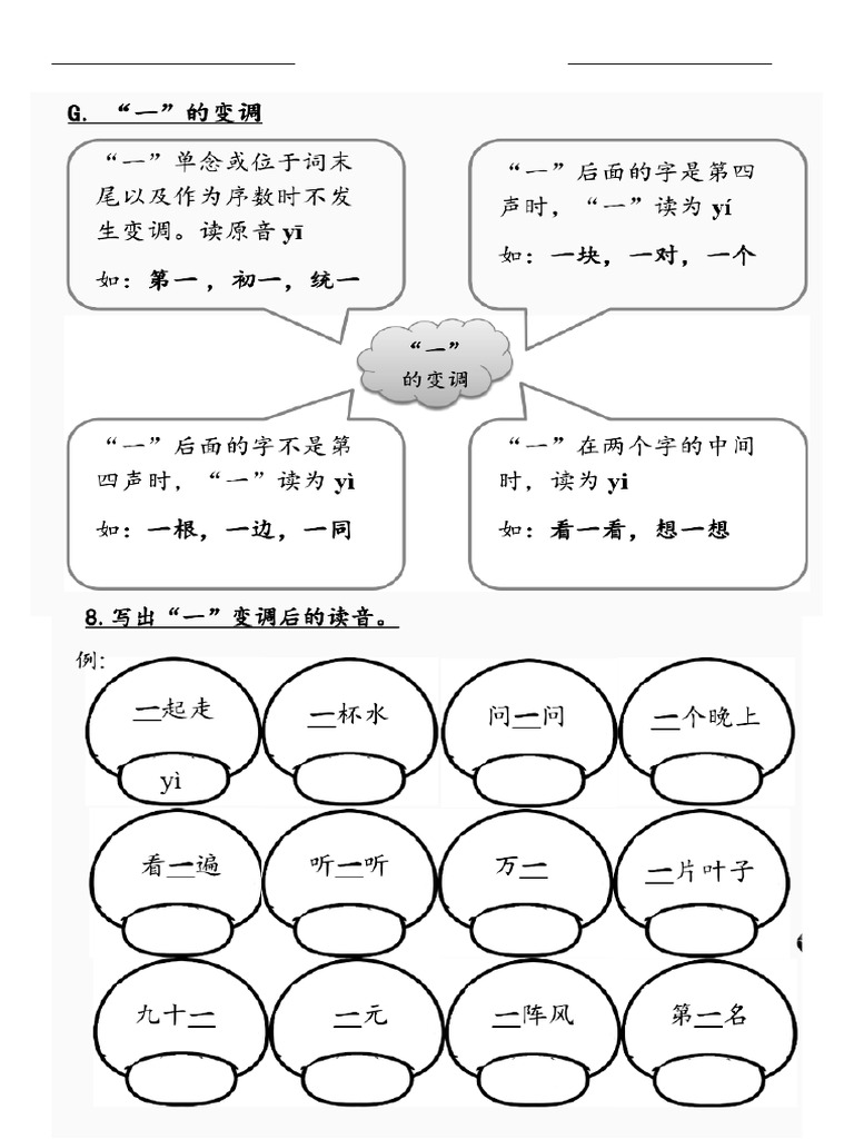 一的变调 | PDF