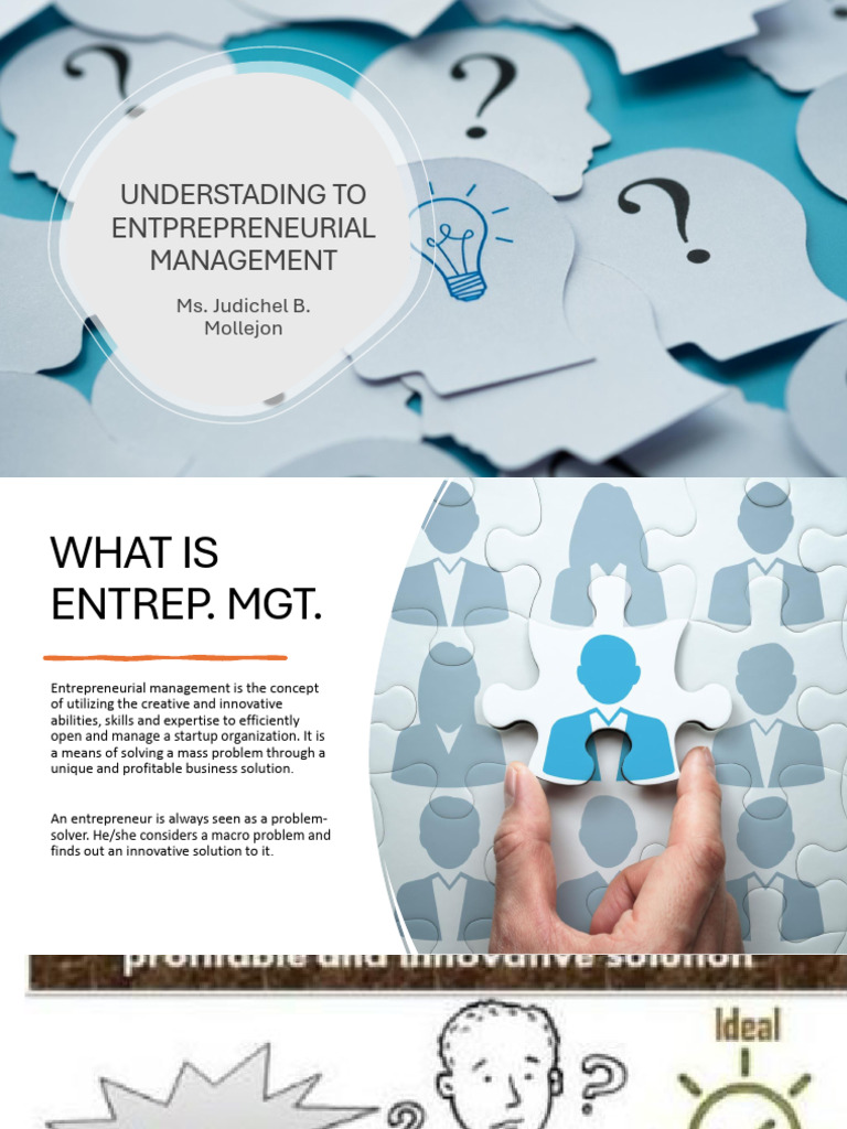 Entrepreneurial Management Explained | PDF | Entrepreneurship | Economies