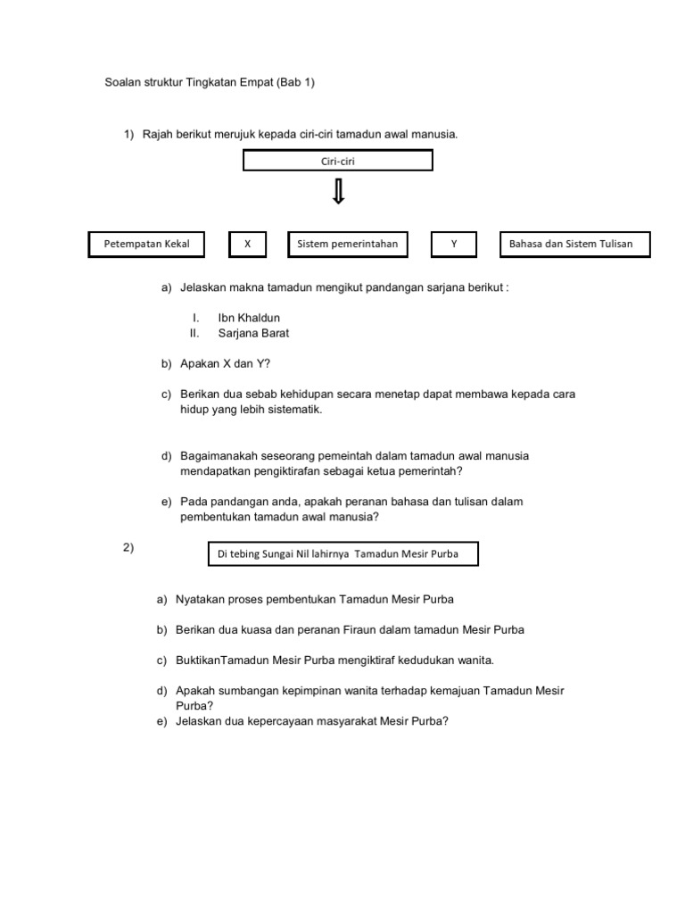 Soalan Struktur Tingkatan Empat Pdf