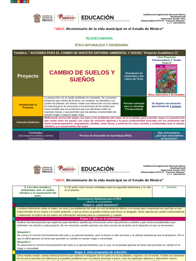 Acciones para El Cambio de Nuestro Entorno Ambiental y Social (3 ...