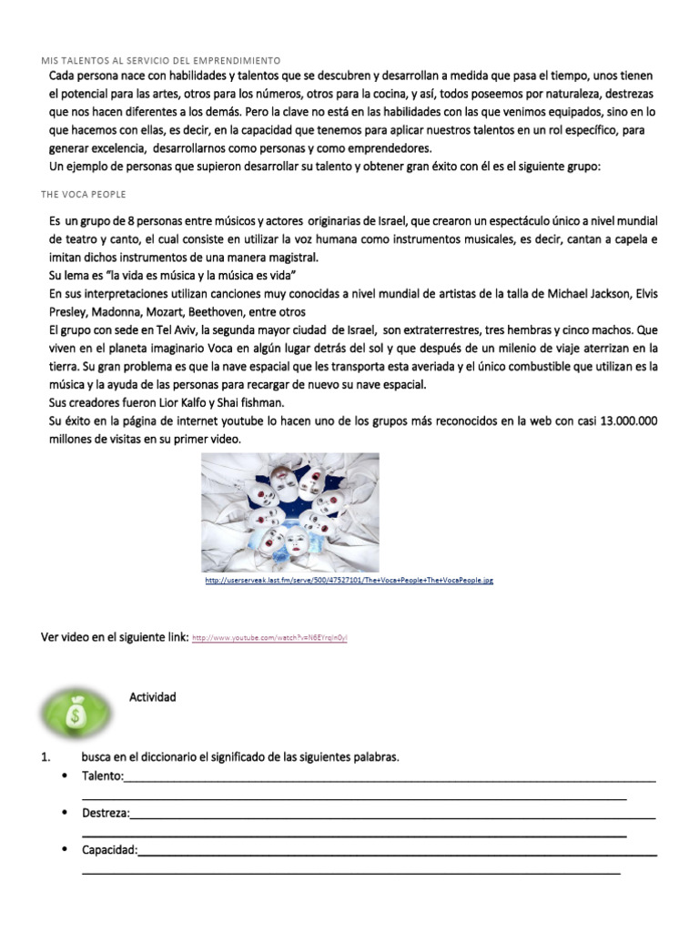 6 - P2 - 4mis Talentos Al Servicio Del Emprendimiento | PDF