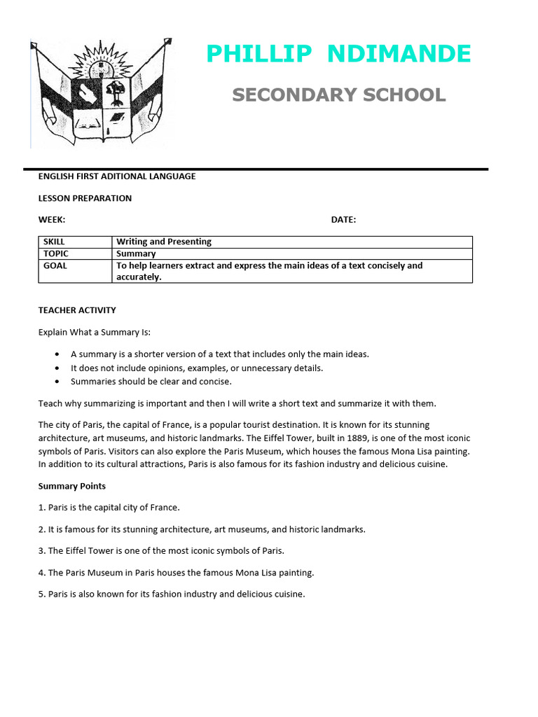 Lesson Preparation 3 English | PDF | Learning | Communication